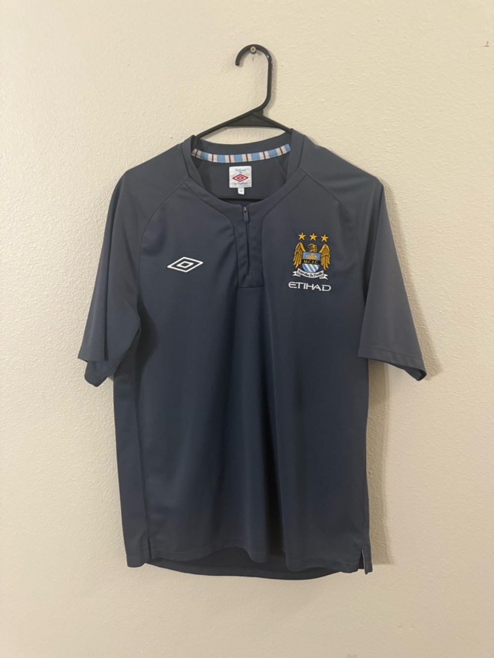 Umbro Navy and Dark Gray Manchester City Training Top